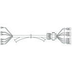 PRL STD MDJ/MDJ 15M SAC - Main supply cable Socket for 175020, 15m, 2xcontacts for junction box, ADR