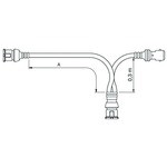 FCA - Cable for position light, ADR, 2xAMP JPT 2-pins female - AMP JPT 2-pins male, 5,5m